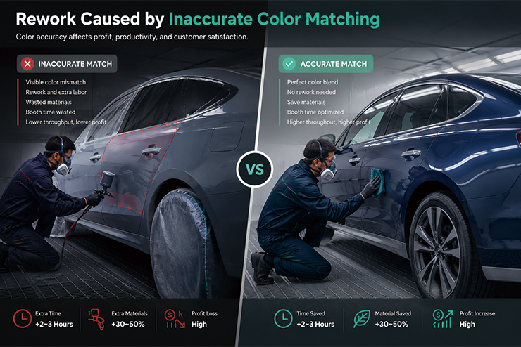 5 Reasons Body Shops Lose Profit on Color Matching