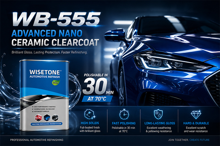 WB-555 Nano Ceramic Clear Coat | High-Solids Automotive Clear Coat